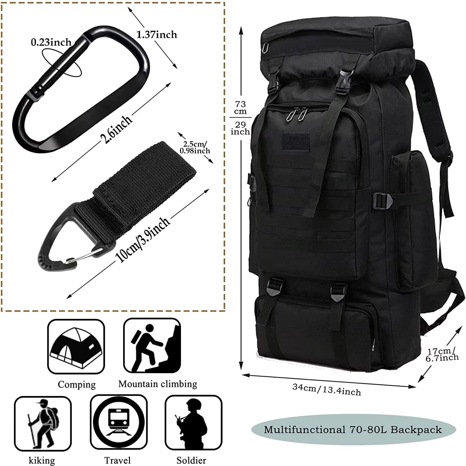 Taktički ruksak Kubba 80L