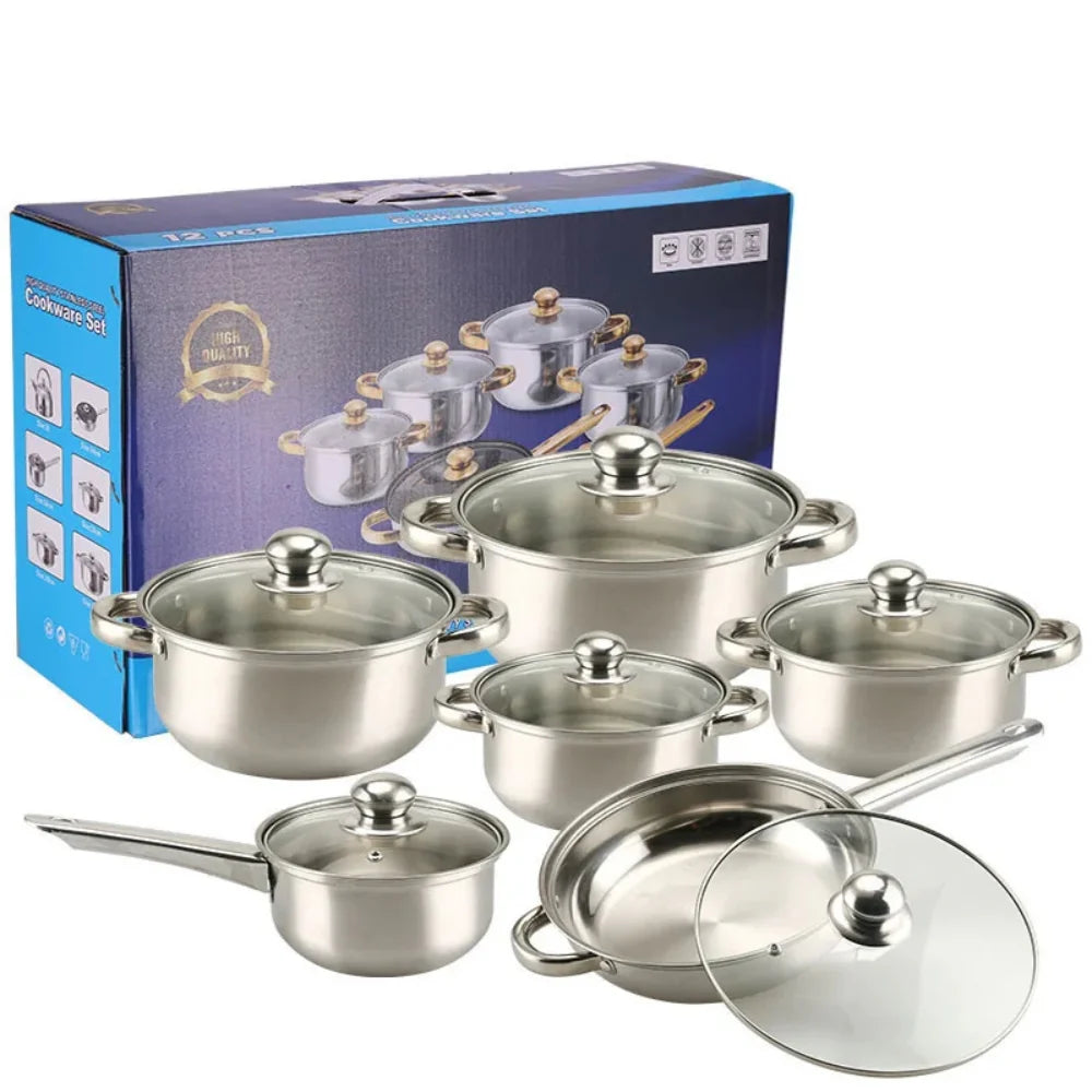 Inox set posuđa 12u1